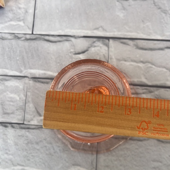 Vintage Pink depression, glass, coy fish Capote - Picture 7 of 7